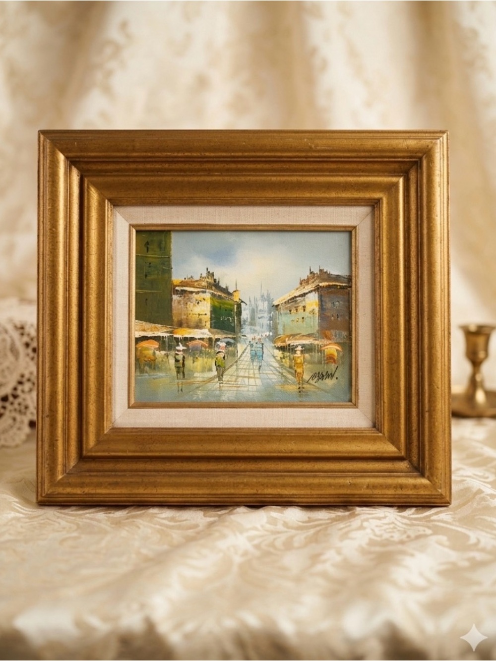 🌸 Vintage Gold Framed Wall Hangings Decor